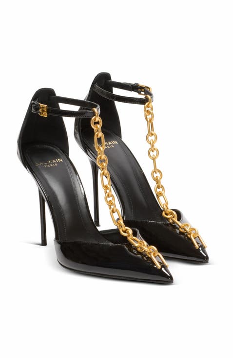 Sync Patent Leather Stilettos With Pointed Toe