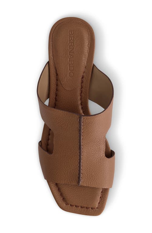 Bernardo Jewel Low Block Heel Sandal In Brown