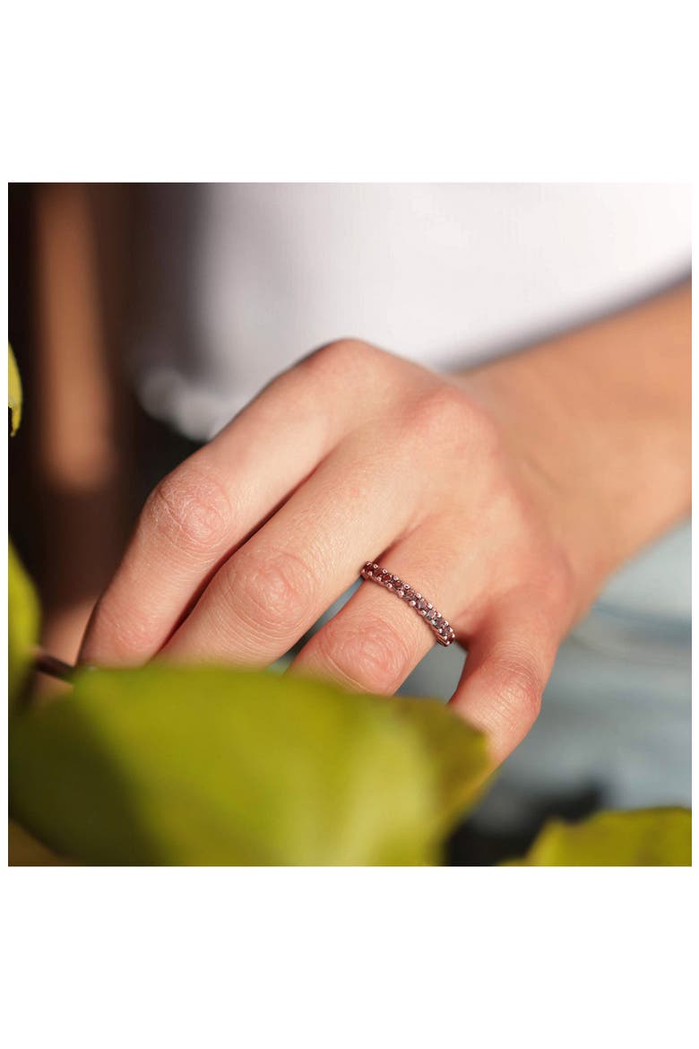 Smoky Quartz Anniversary Ring, Alternate, color, BROWN
