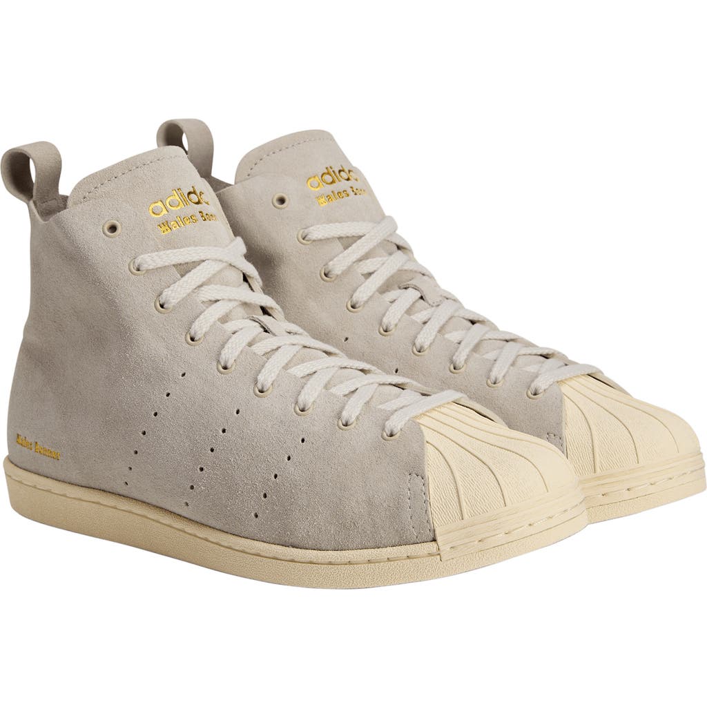 ADIDAS X WALES BONNER Superstar Hi Sneaker in Cream White/Gold Metal  product