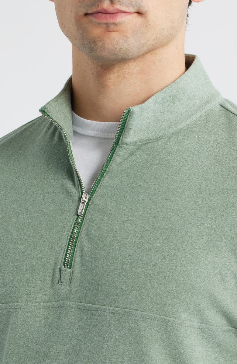 johnnie-O Mikey Quarter Zip Pullover, Alternate, color, Fern