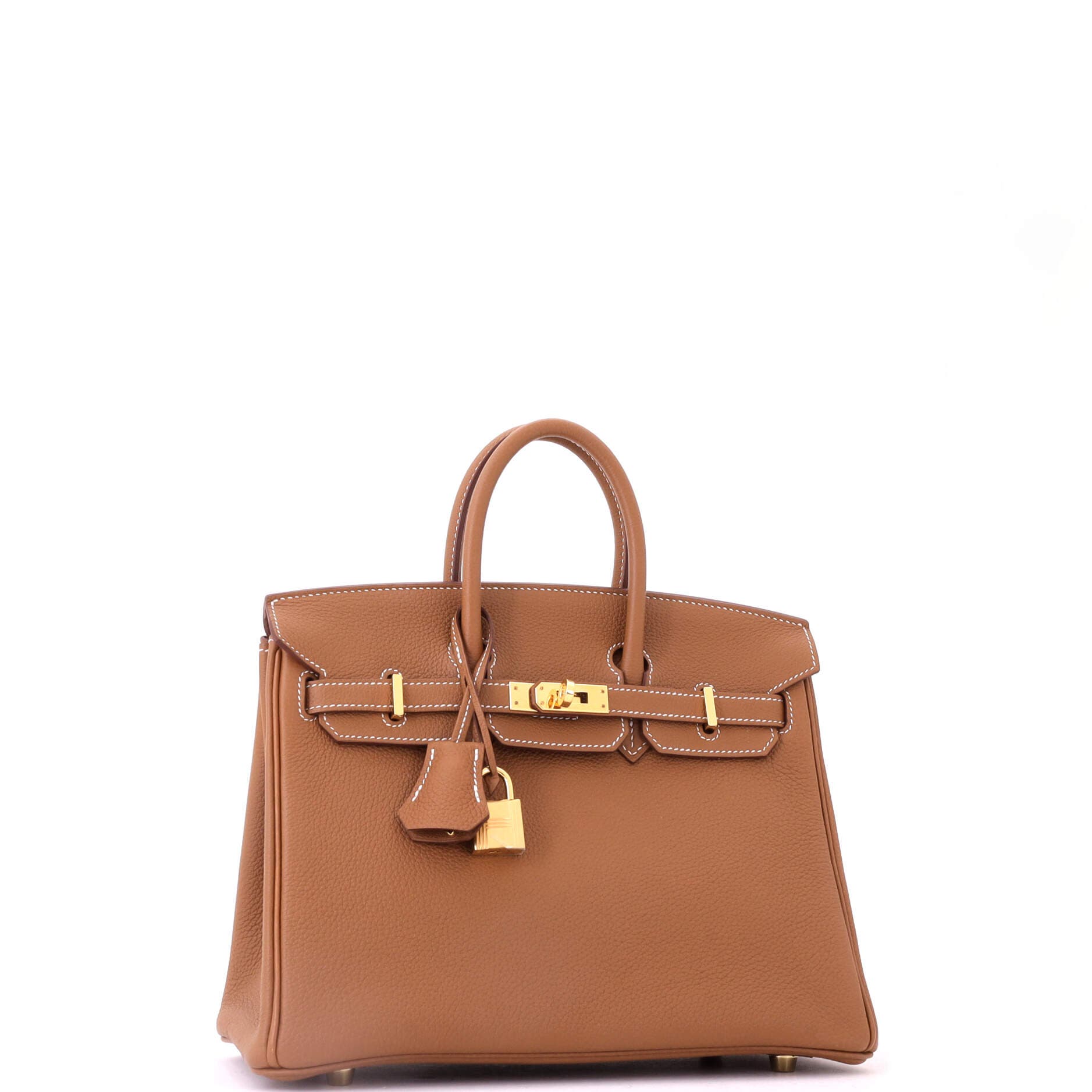 Birkin Handbag Brown Togo With Gold Hardware 25, Alternate, color, Metallic Gold