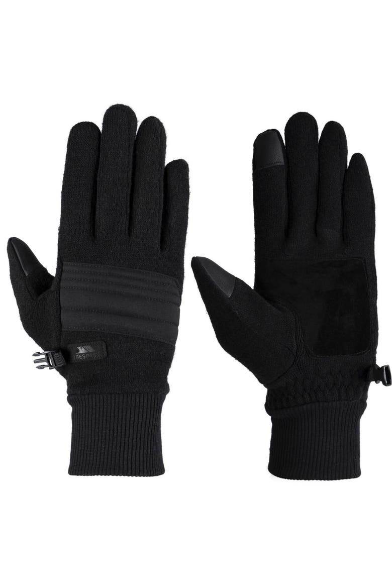 Douglas Leather Ski Gloves, Main, color, Black