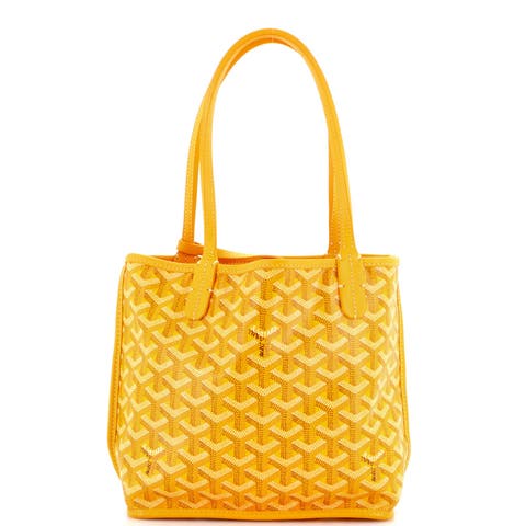 Anjou Reversible Tote Coated Canvas Mini