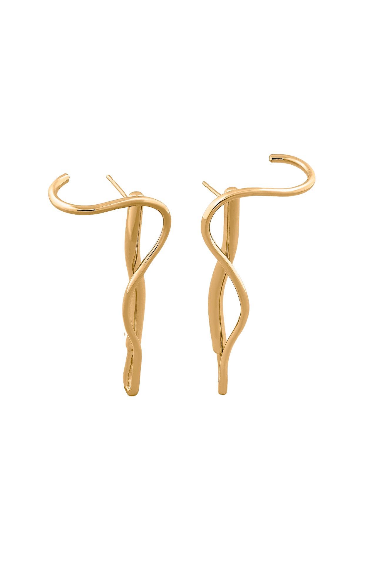PIERETTI Calanta earrings in Gold Plate 