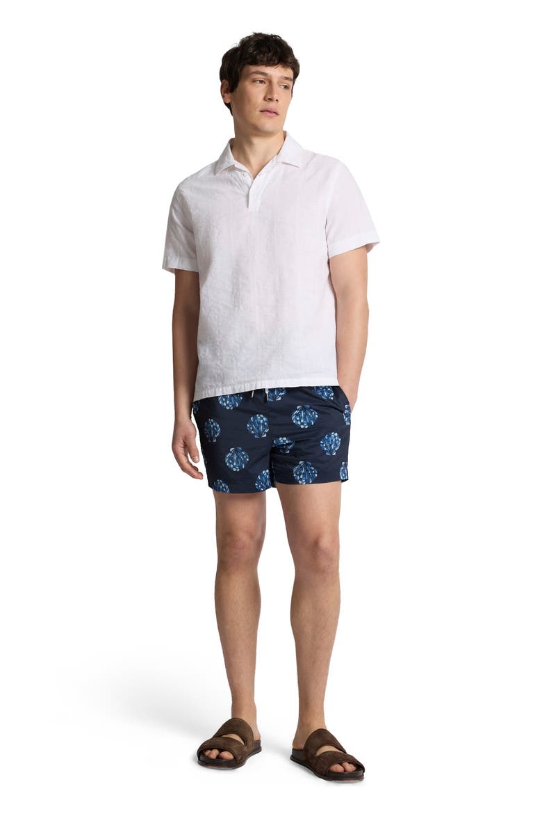 Cotton Linen Pop Over Polo Tee, Main, color, White