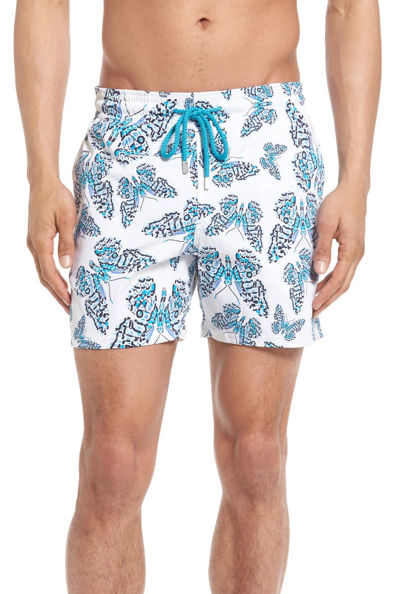 Moorise Butterflies Superflex Swim Trunks, Main, color, AZURE
