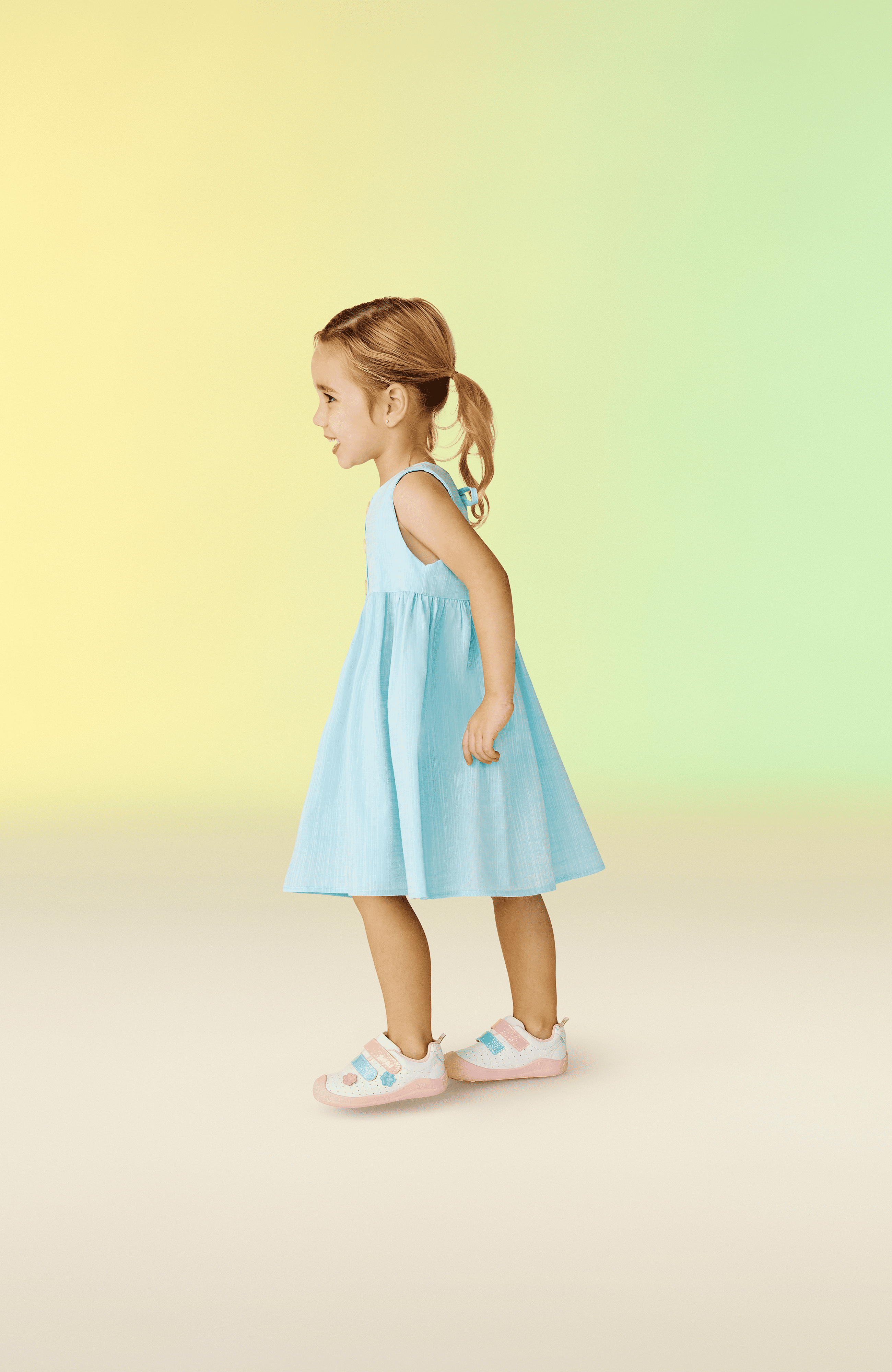 Kids' Fisioflex First Walker Girl Shoe, Alternate, color, Pink Multi