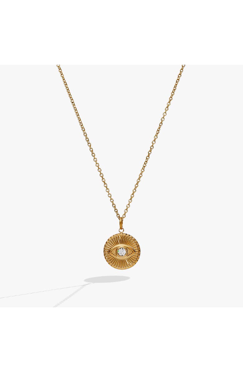 Alex and Ani Evil Eye Crystal Pendant Necklace, Alternate, color,