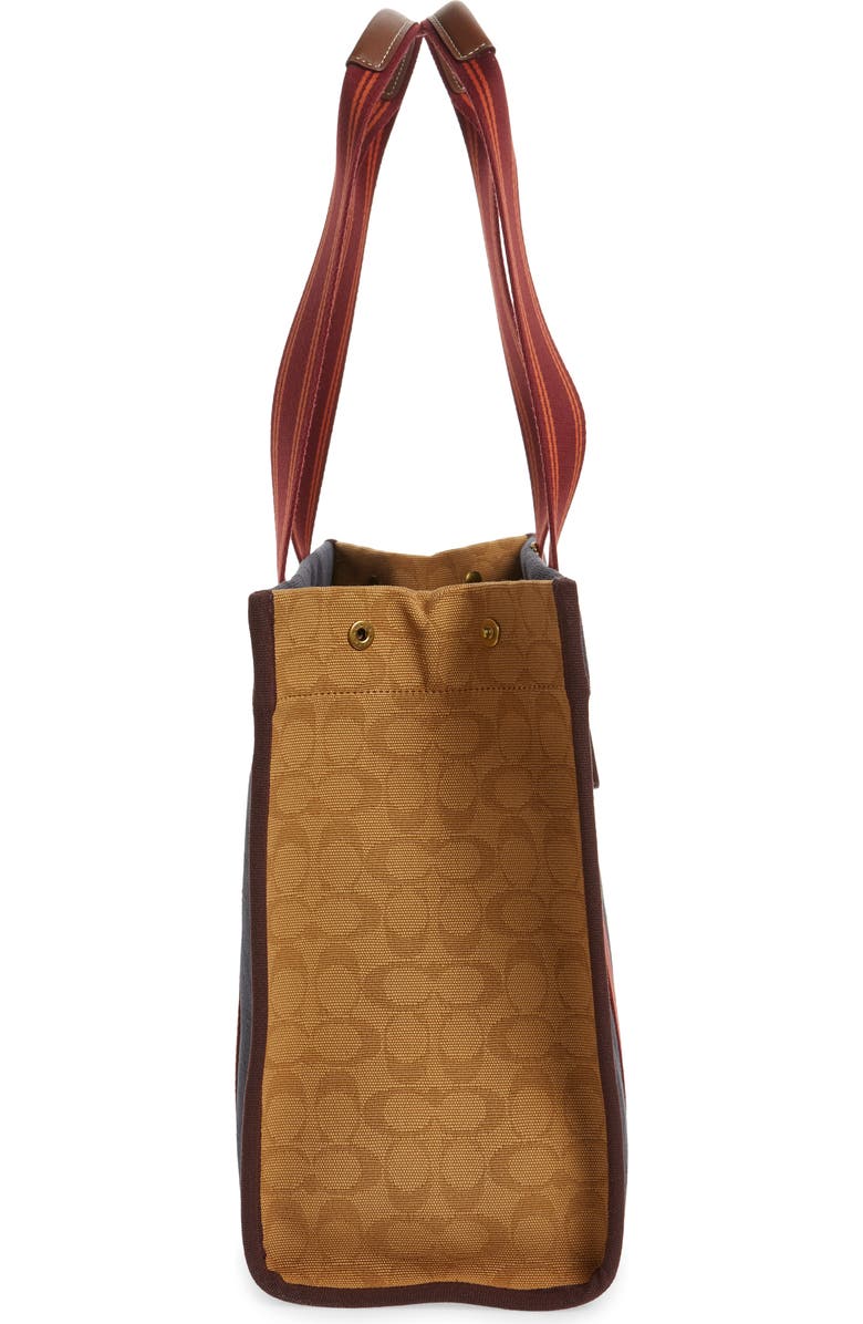 COACH Signature Canvas Spin Tote, Alternate, color,