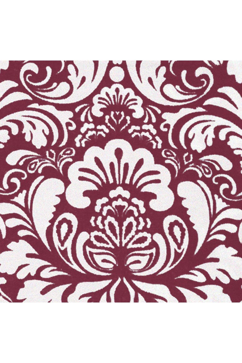 Damask 2 Pocket Printed Apron, Alternate, color, Wine