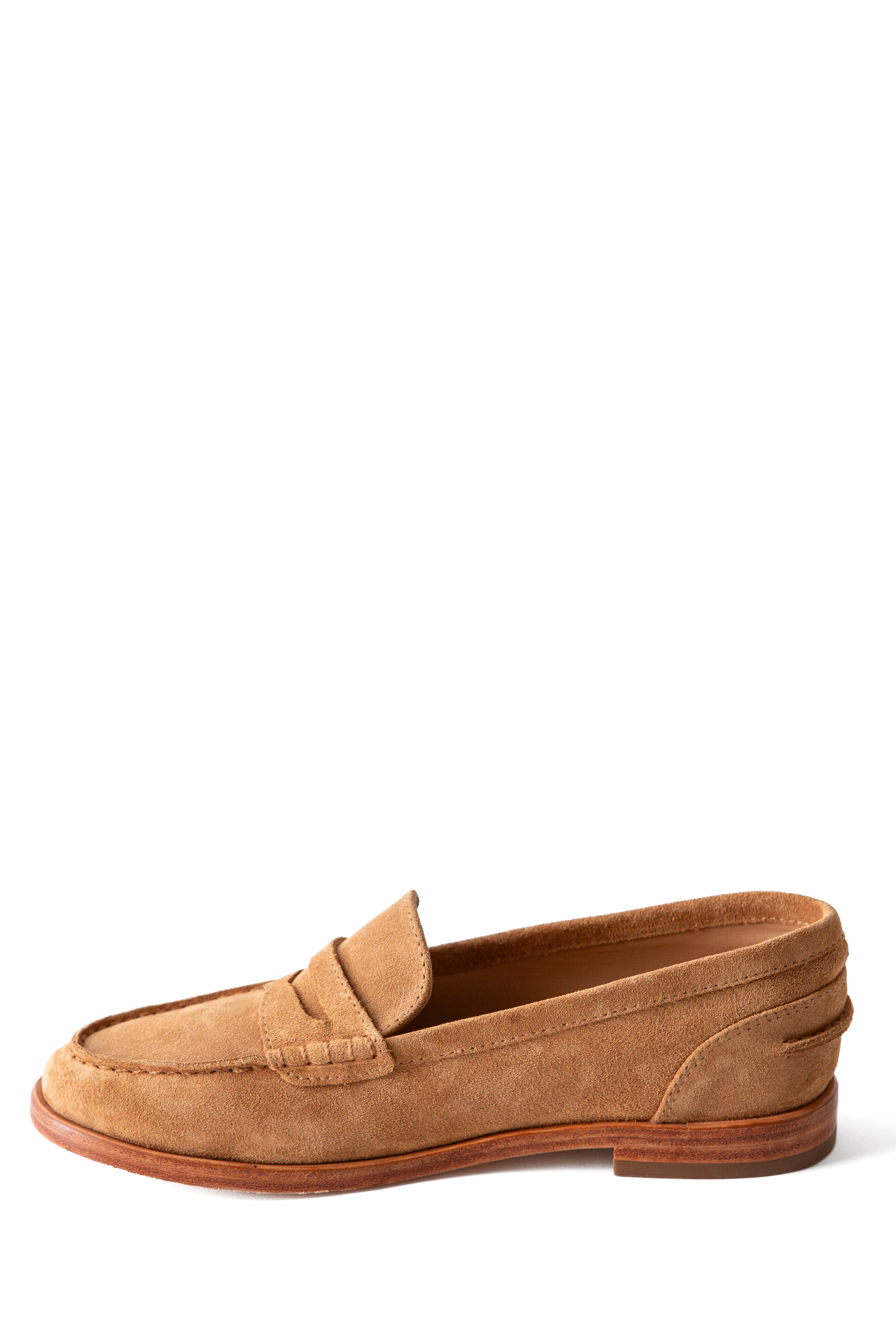 Fortress Daphne Loafer, Alternate, color, Caramel Suede
