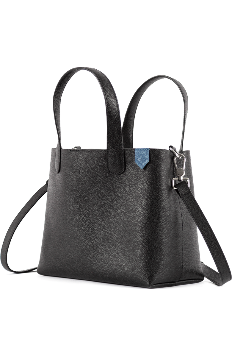 Tin Marin Emma Leather Crossbody, Alternate, color, Black