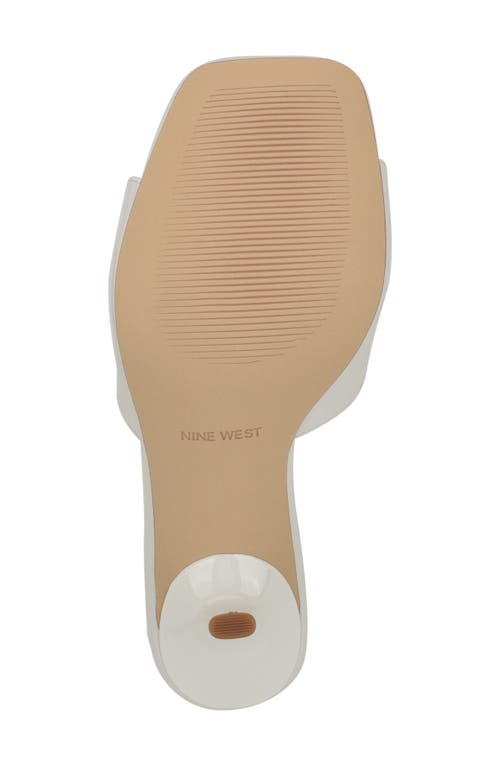 Nine West Disko High Heel Sandal In White