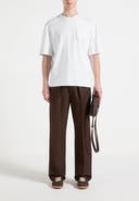 Manière De Voir Whipstitch Pocket Cotton T-Shirt