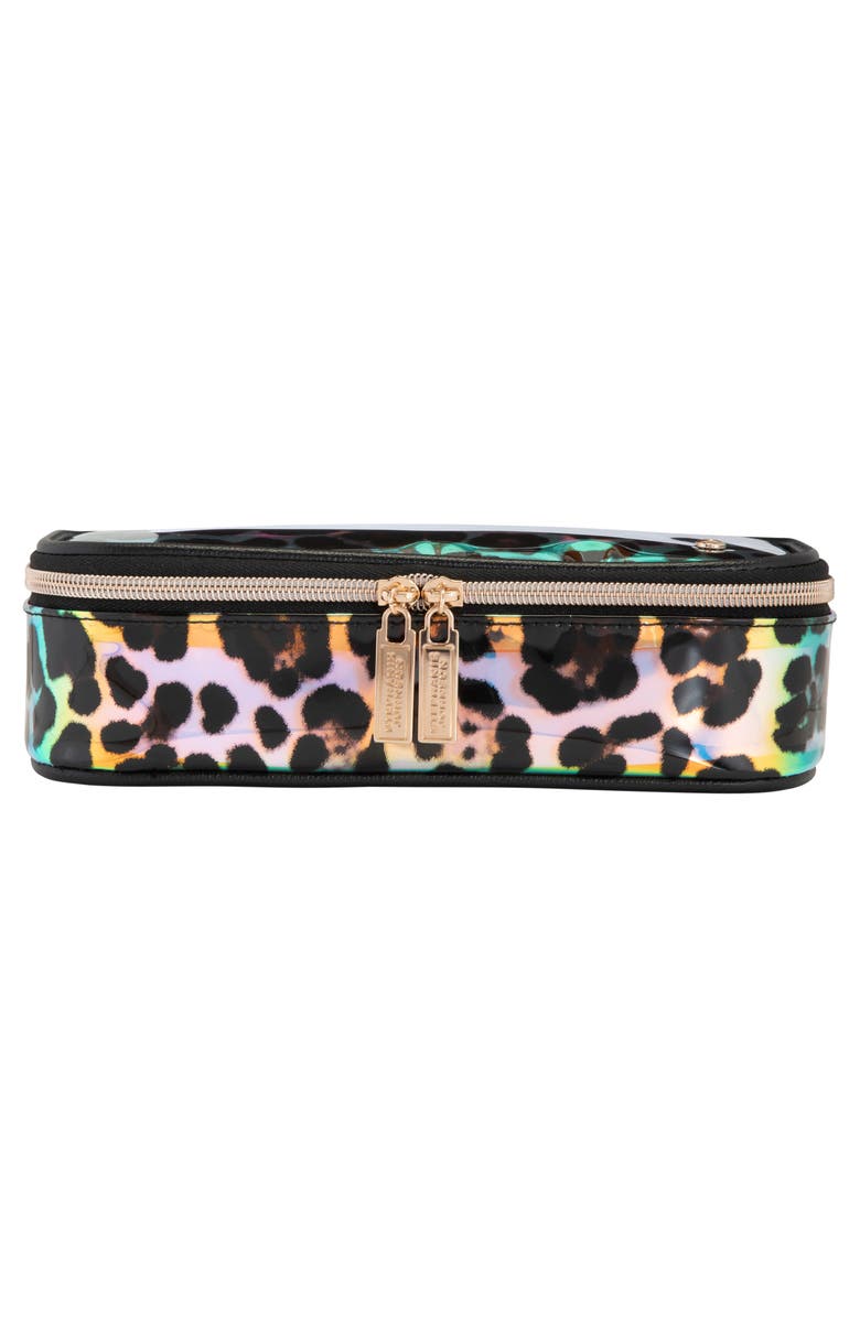 Stephanie Johnson Claire Miami Cheetah Medium Makeup Bag, Alternate, color, 