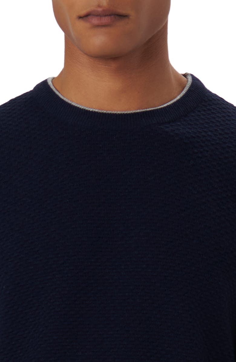 Bugatchi Merino Wool & Cashmere Blend Waffle Stitch Sweater, Alternate, color,