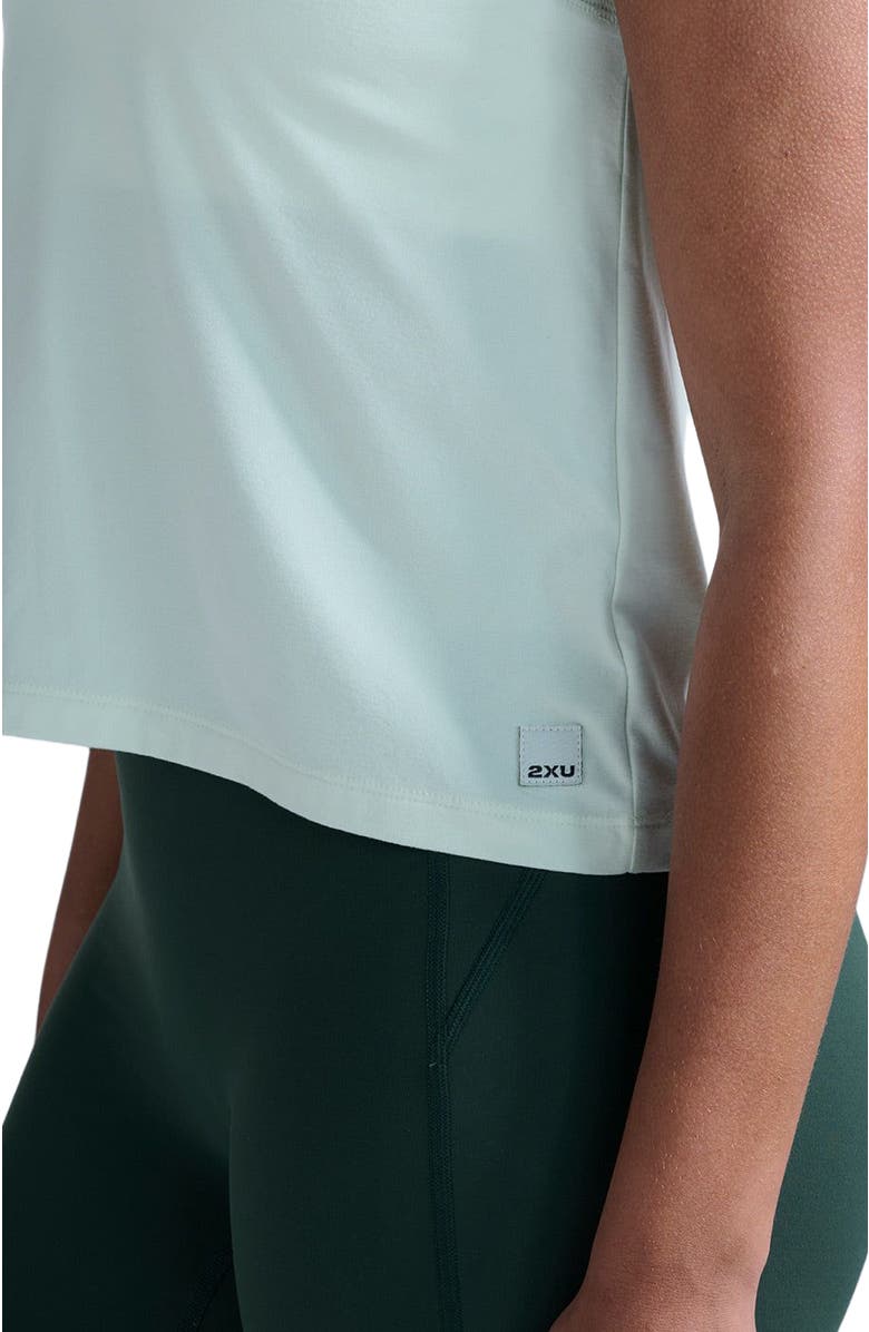 2XU Form Soft Jersey Relaxed Tank, Alternate, color, Mint Dust/White