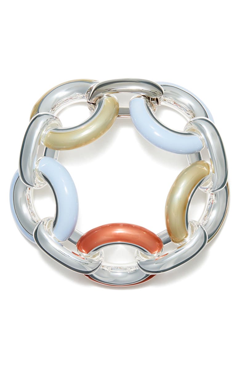 Tory Burch Donut Link Bracelet, Alternate, color, 