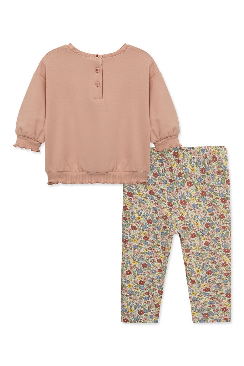 Kids' Bow 2-Piece Sweatshirt & Leggings Set, Alternate, color, FLORAL