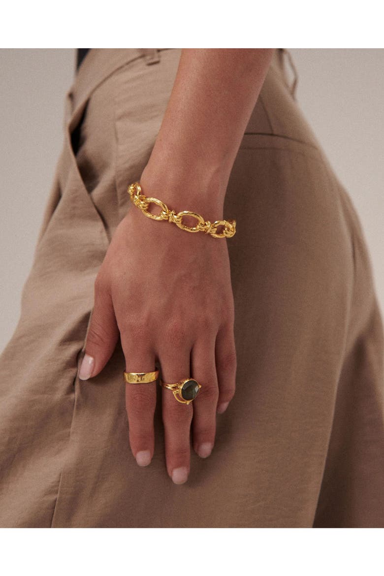 Dela Textured Band Ring, Alternate, color, Brass