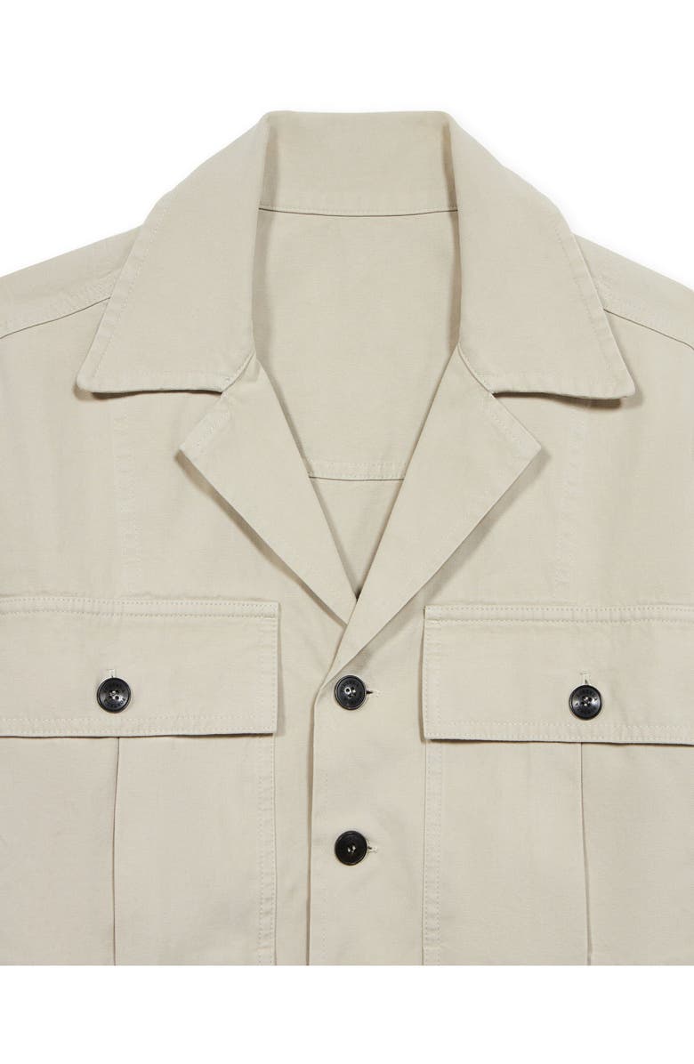Fortela Solomons Canvas Cotton Overshirt, Alternate, color, Natural