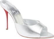 Christian Louboutin Miss Z Pointed Toe Metallic Sandal