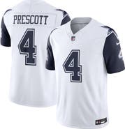 Nike Men's Nike Dak Prescott White Dallas Cowboys Alternate Vapor F.U.S.E. Stitched Limited Jersey