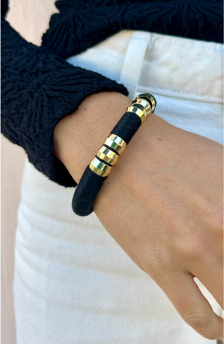 HOLST+LEE Colorblock Bracelet, Alternate, color, Black