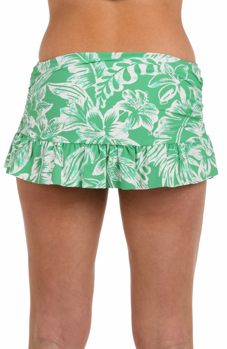 La Blanca Batiki Ruffle Skirt Bikini Bottoms, Alternate, color, 