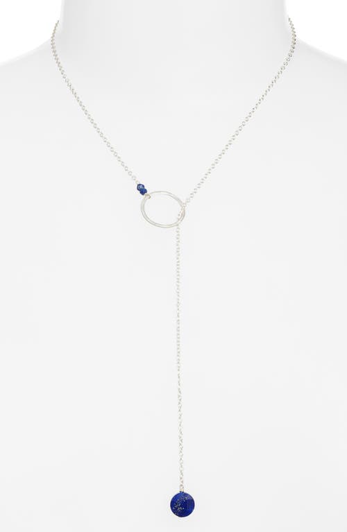 Nashelle Gwyneth Semiprecious Toggle Necklace In Silver