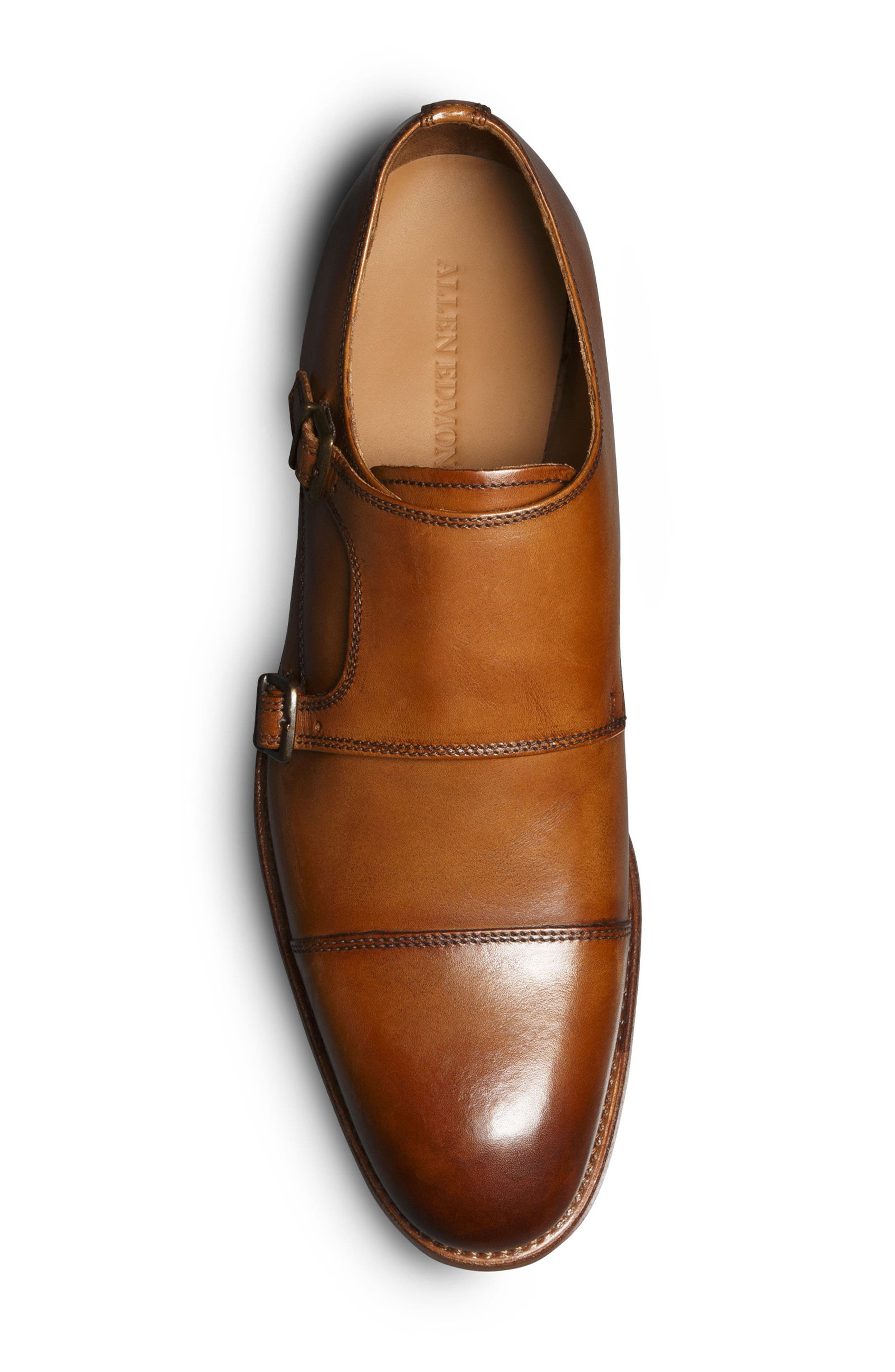 Pierce Monk Strap Shoe, Alternate, color, WALNUT