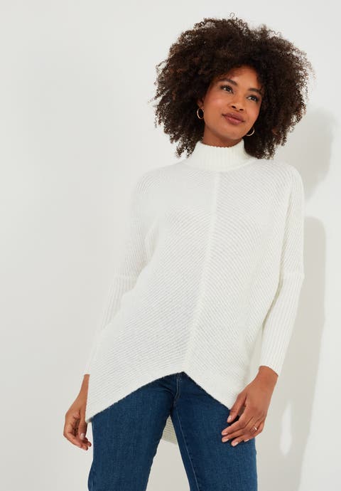 Mockneck Rib Sweater