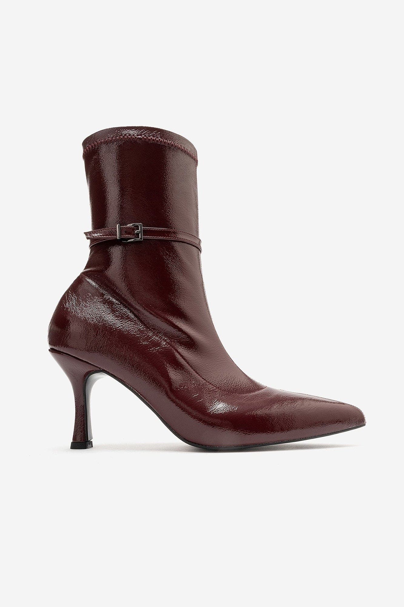 Andora Stiletto Ankle Boot, Alternate, color, Burgundy