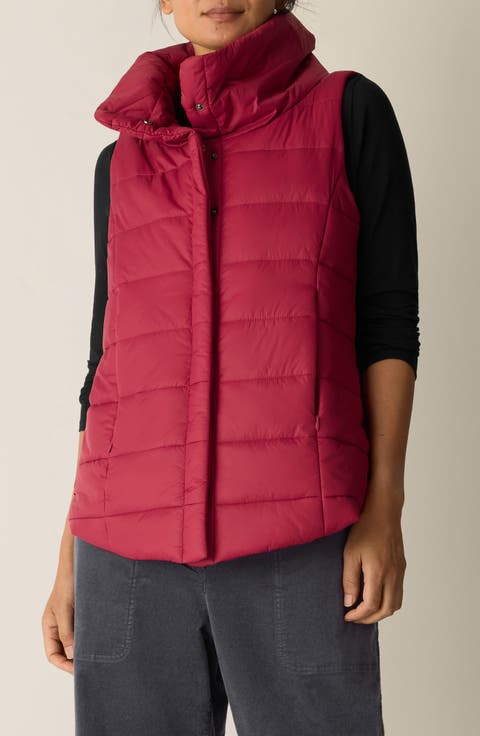 Stand Collar Puffer Vest