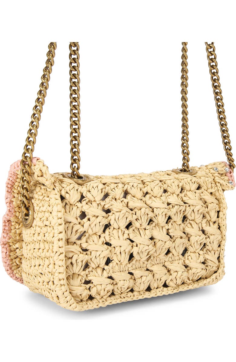Kurt Geiger London Small Chelsea Woven Shoulder Bag, Alternate, color, Open Beige
