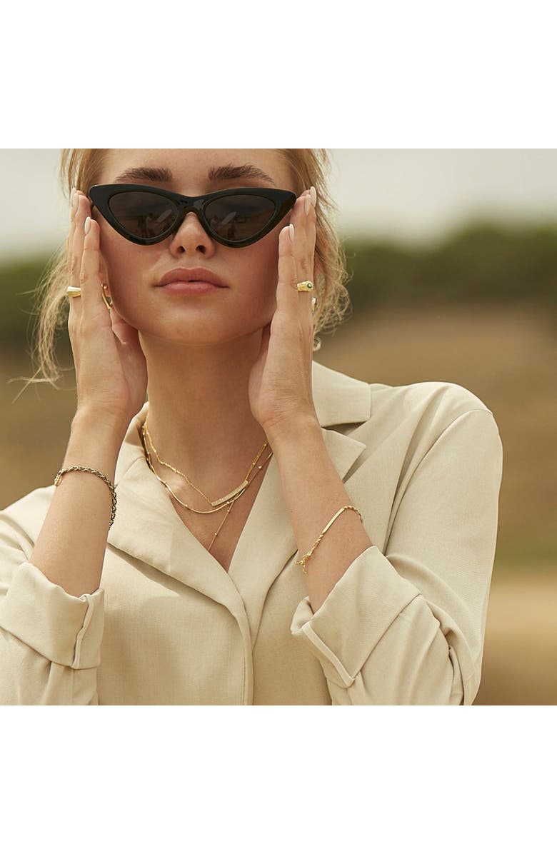 Spero London Semi Singapore Sterling Silver Bracelet, Alternate, color, Gold