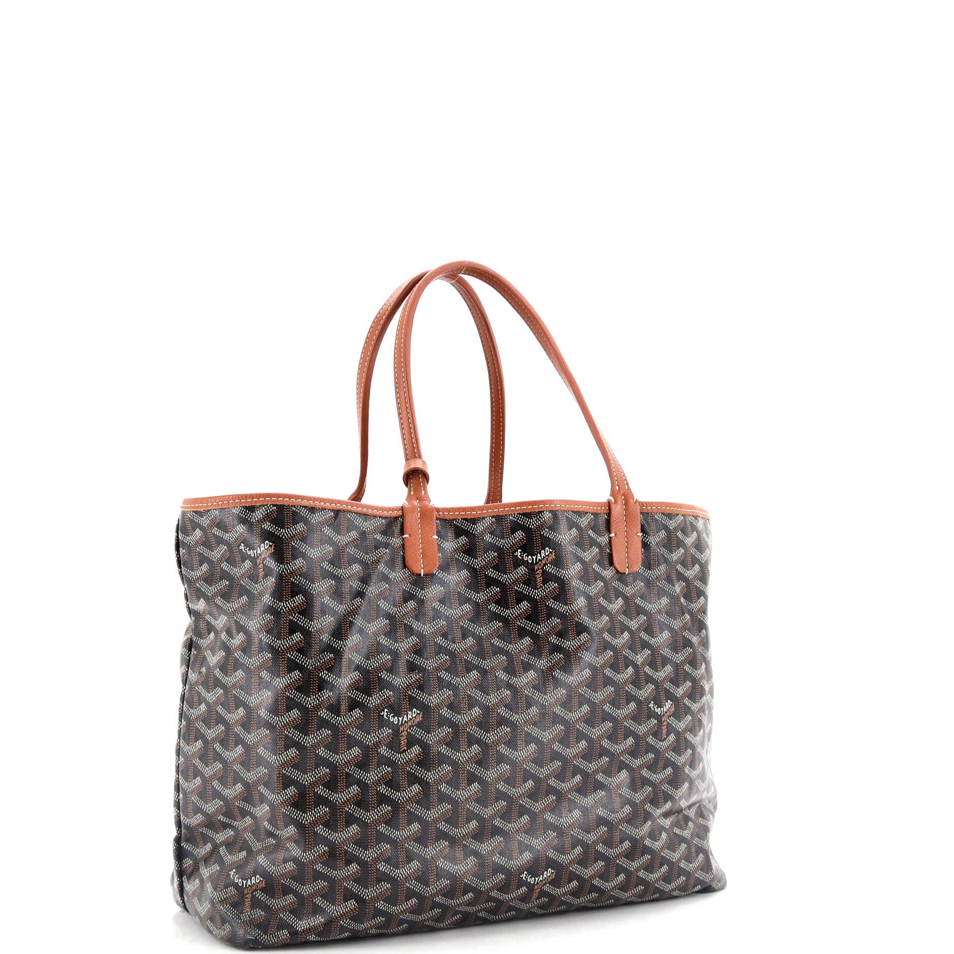 Pre-Owned Goyard Saint Louis Tote Coated Canvas PM, Alternate, color, Black