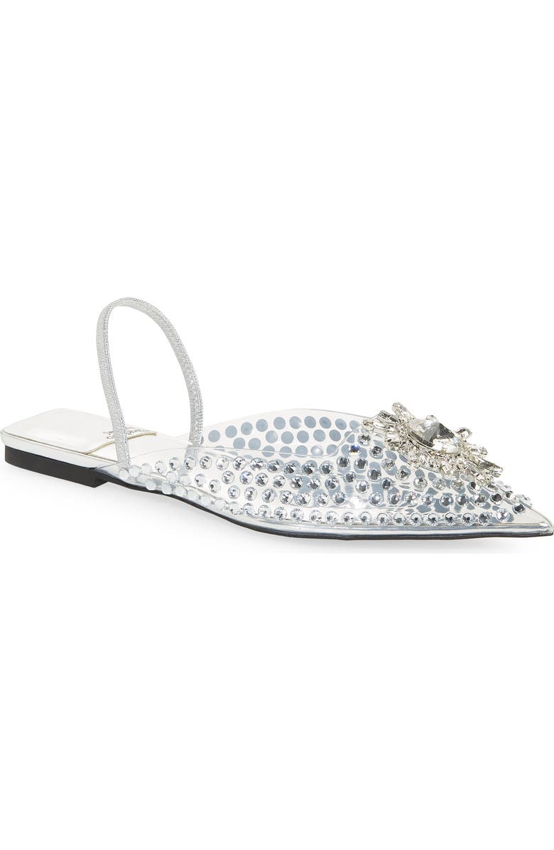 Jeffrey Campbell Latira Crystal Flat, Main, color,
