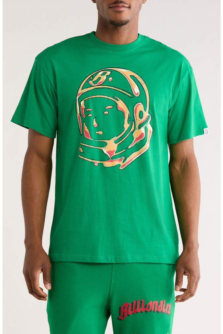 Helmet Graphic T-Shirt, Main, color, JOLLY GREEN
