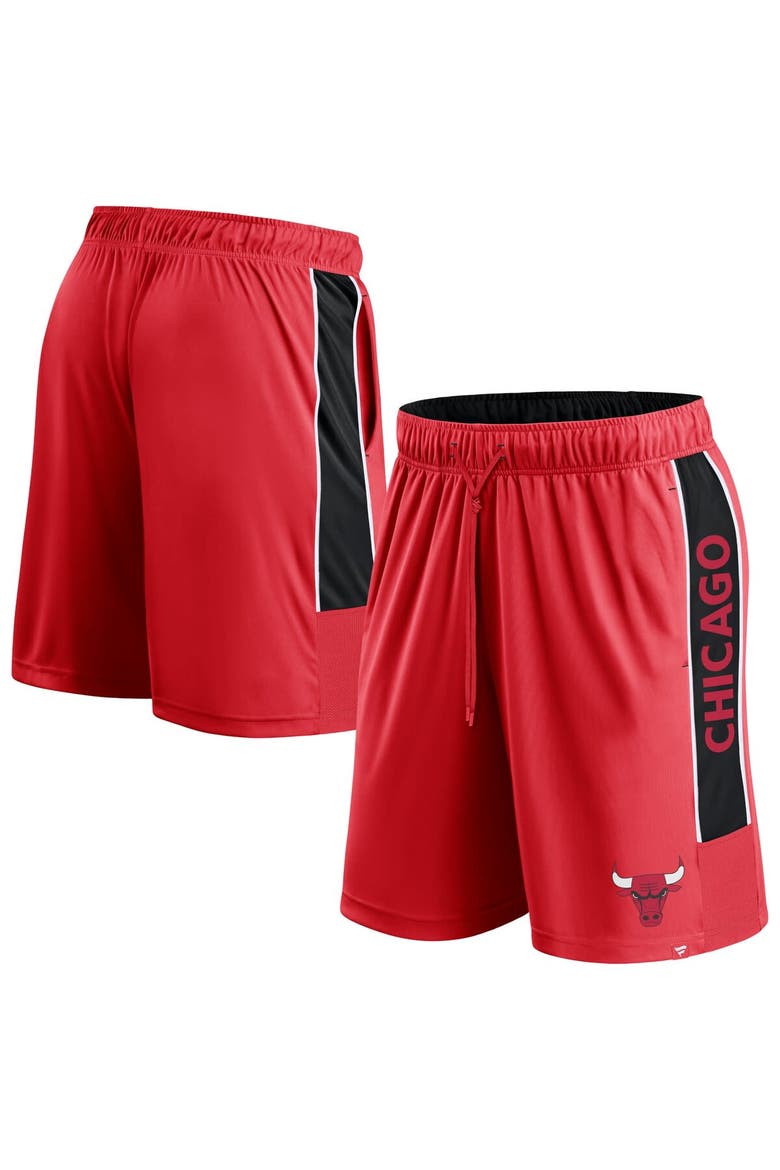 Men's Fanatics Branded Red Chicago Bulls Game Winner Defender Shorts, Alternate, color, Red