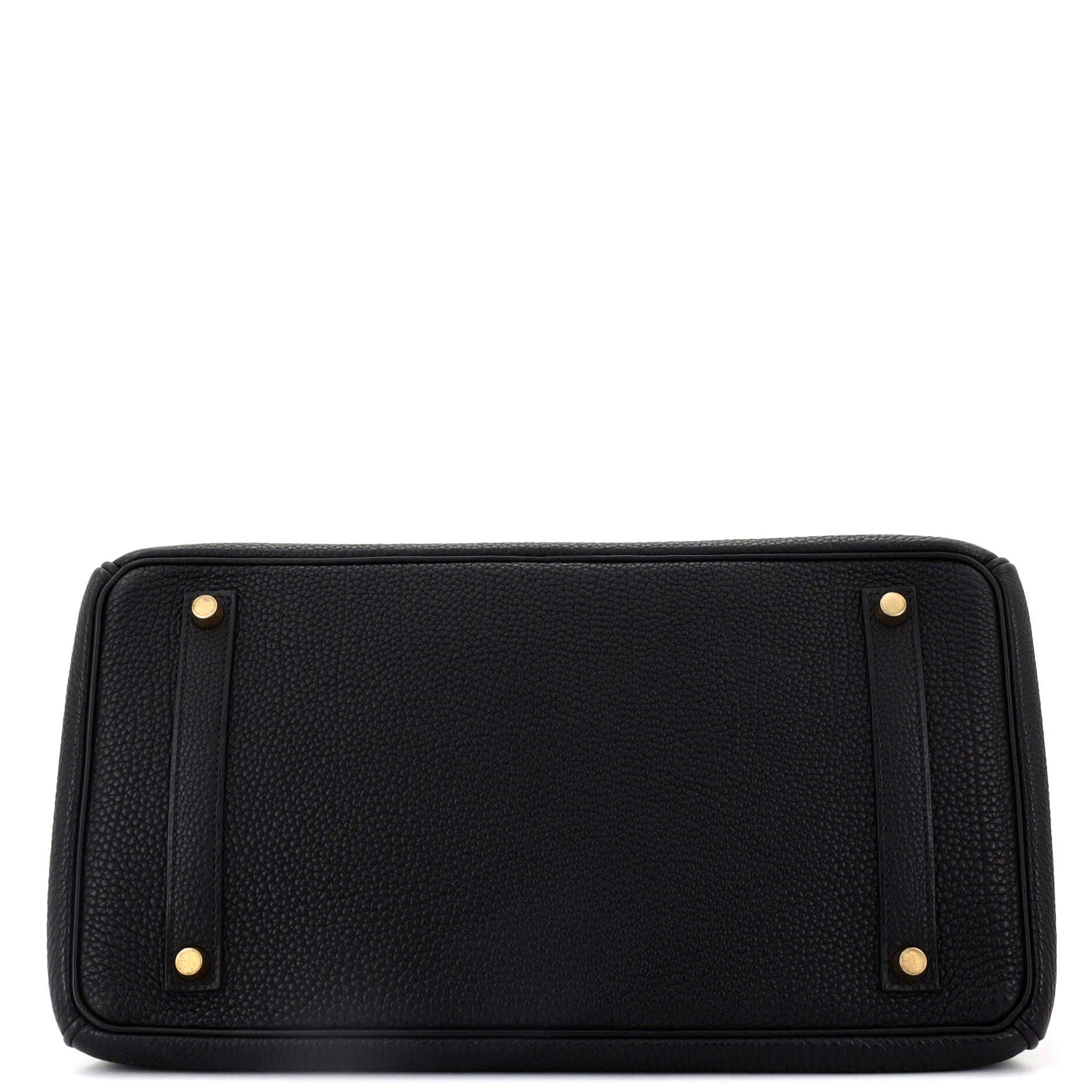 Pre-Owned Hermes Birkin Handbag Black Togo with Gold Hardware 35, Alternate, color, 