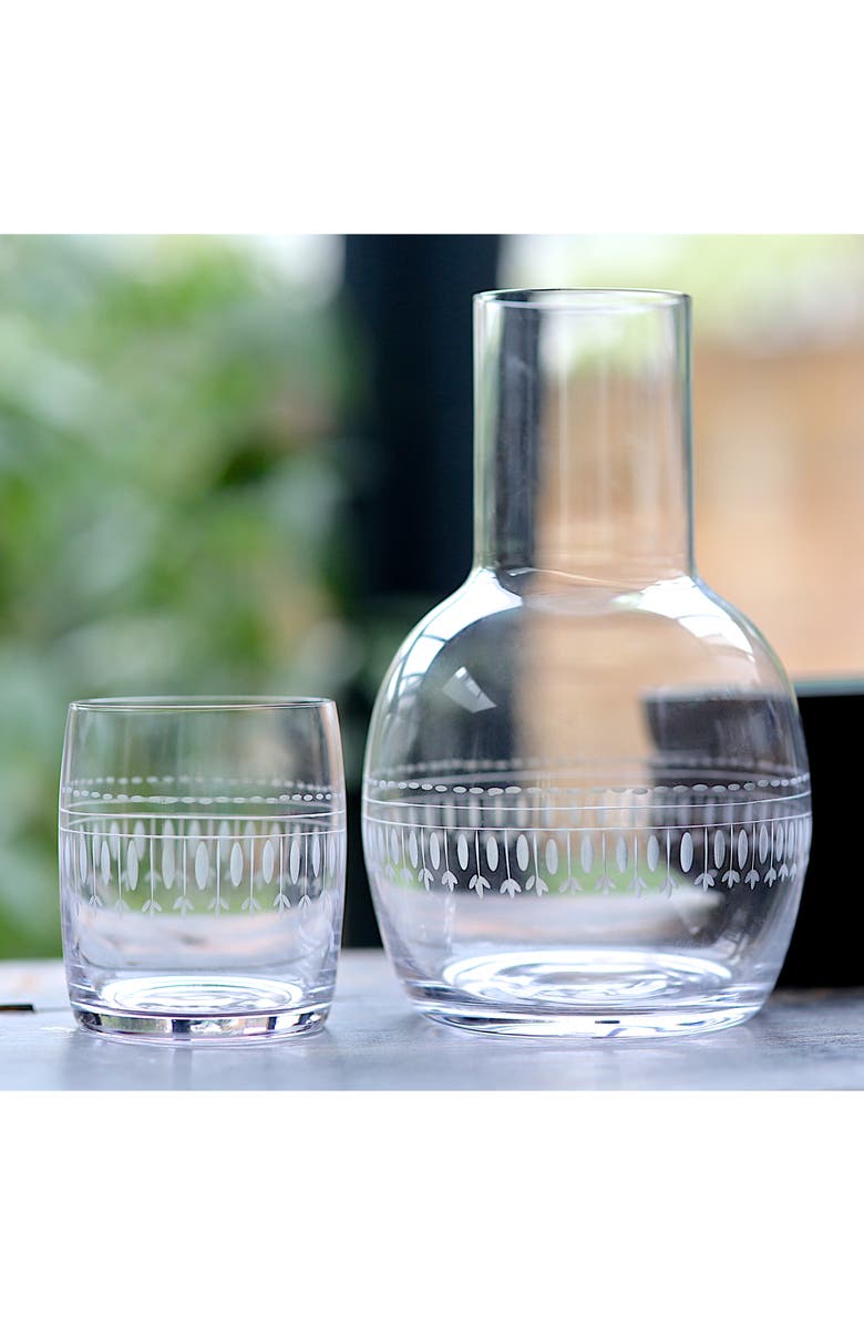 The Vintage List Ovals Carafe & Glass, Alternate, color, Clear