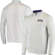COLOSSEUM Men's Colosseum White TCU Horned Frogs Tortugas Logo Quarter-Zip Jacket
