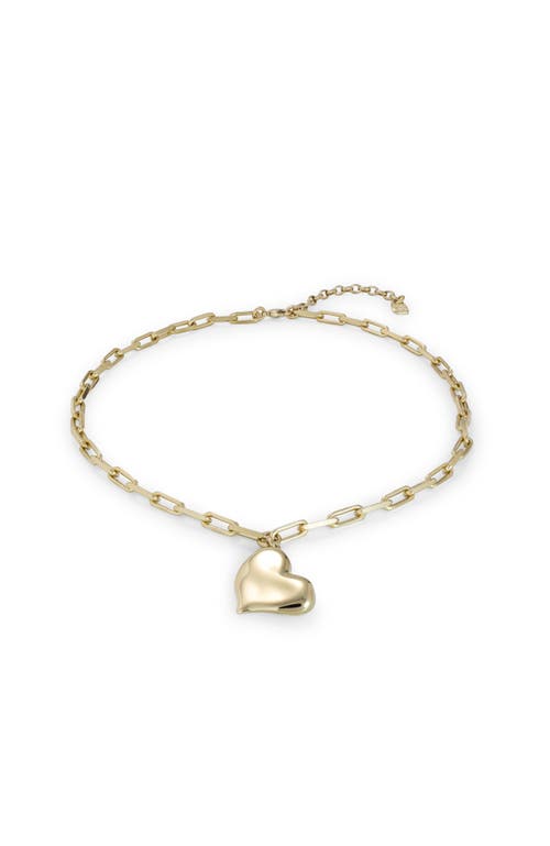 Unode50 Medium Heart Link Necklace In Gold