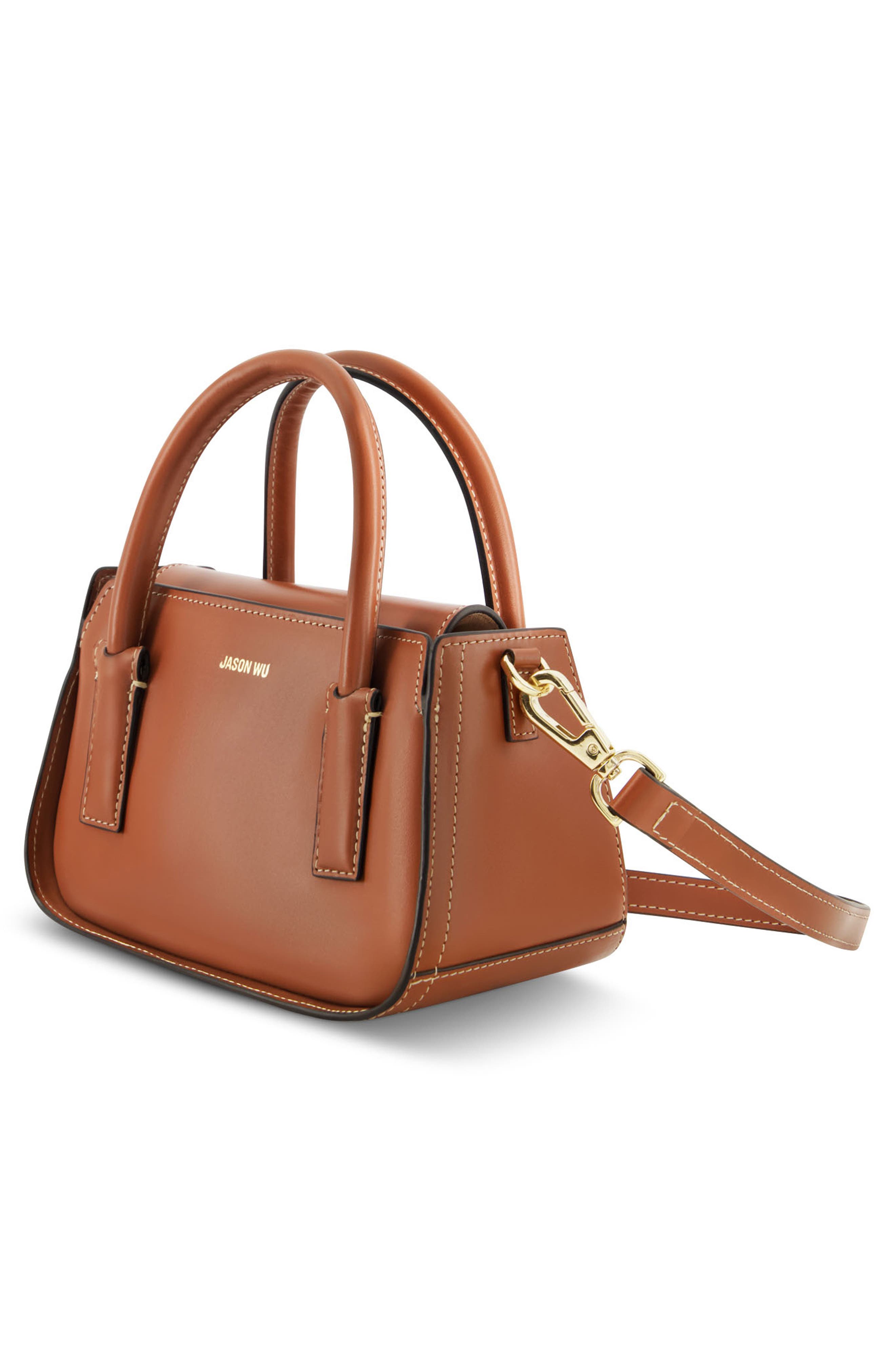 Structured Mini Tote, Alternate, color, LIGHT BROWN