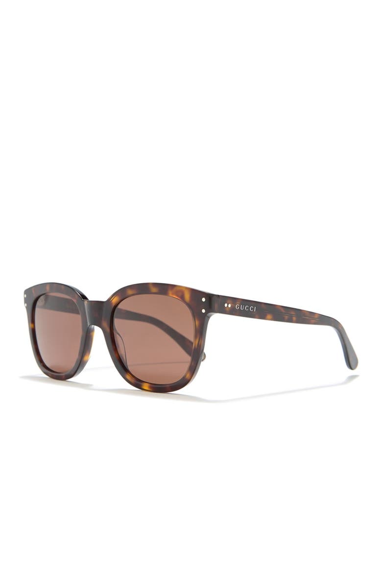 52mm Square Sunglasses, Alternate, color, HAVANA