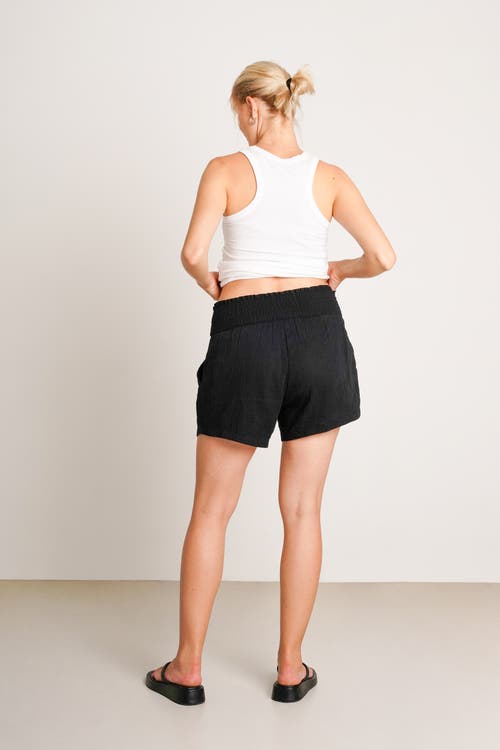 Nom Maternity The Easy Maternity Shorts In Black