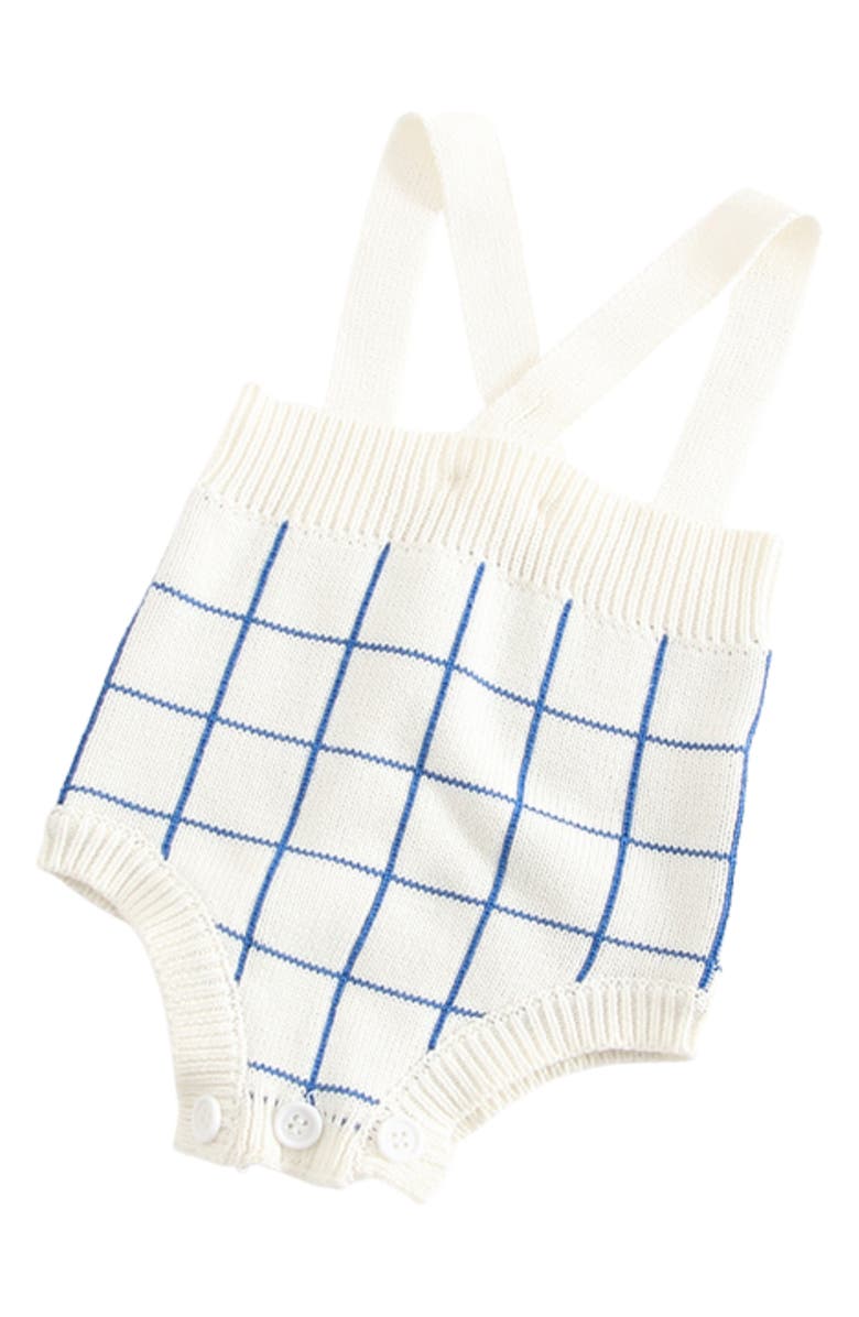 Ashmi & Co. Raleigh Check Knit Cotton Bodysuit, Main, color, 