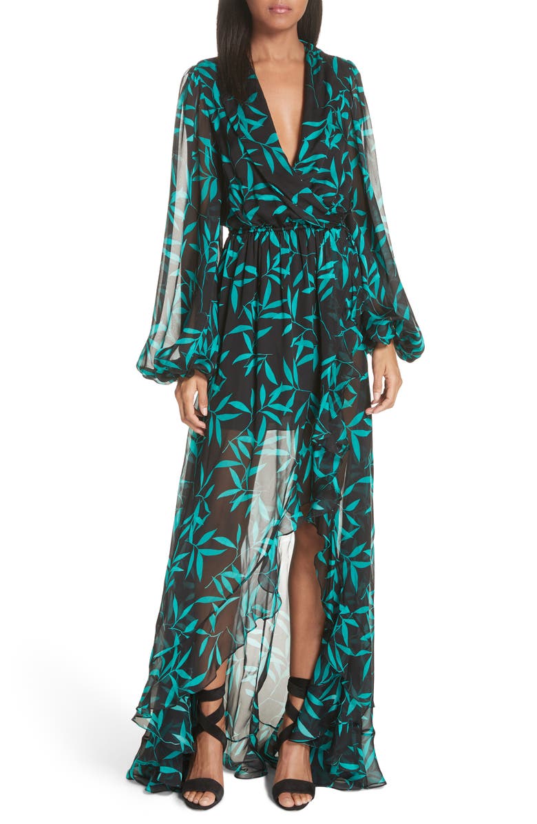 CAROLINE CONSTAS Olivia Silk Gown, Main, color,